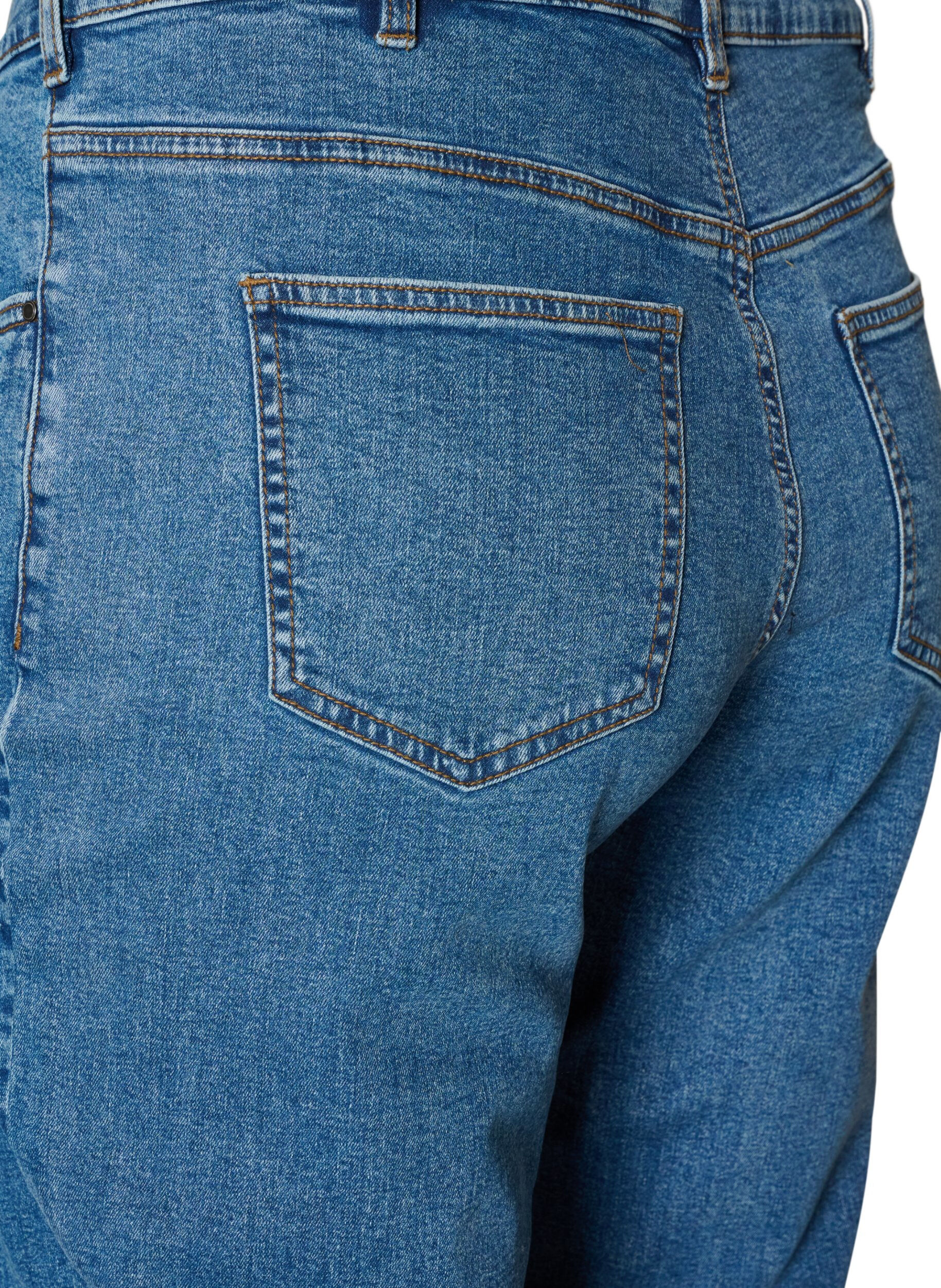ZizzifashionCropped Vera jeans with a straight fit, Blue, Packshot image number 3