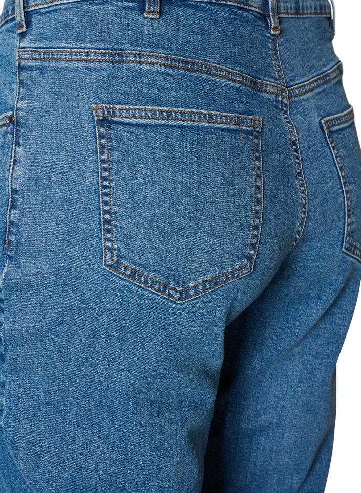 Cropped Vera jeans with a straight fit, Blue, Packshot image number 3