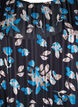 Short printed dress with a round neck, Black Blue Fl. AOP, Packshot image number 2