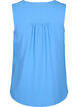 Sleeveless top with wrinkle details, Blue, Packshot image number 1