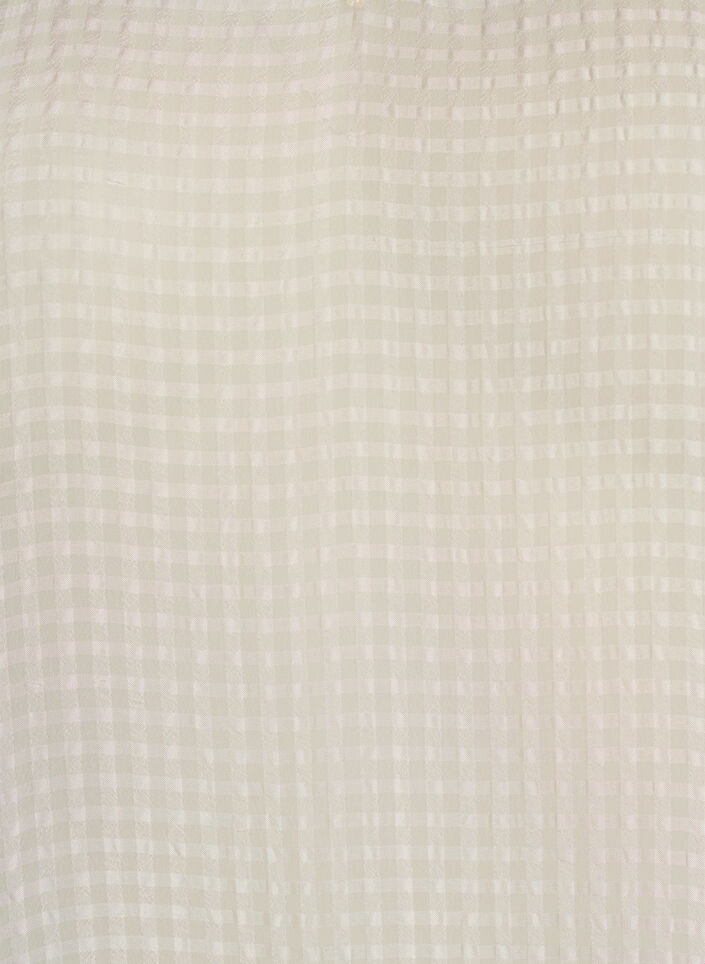Seersucker blouse with V-neck, Beige, Packshot image number 2