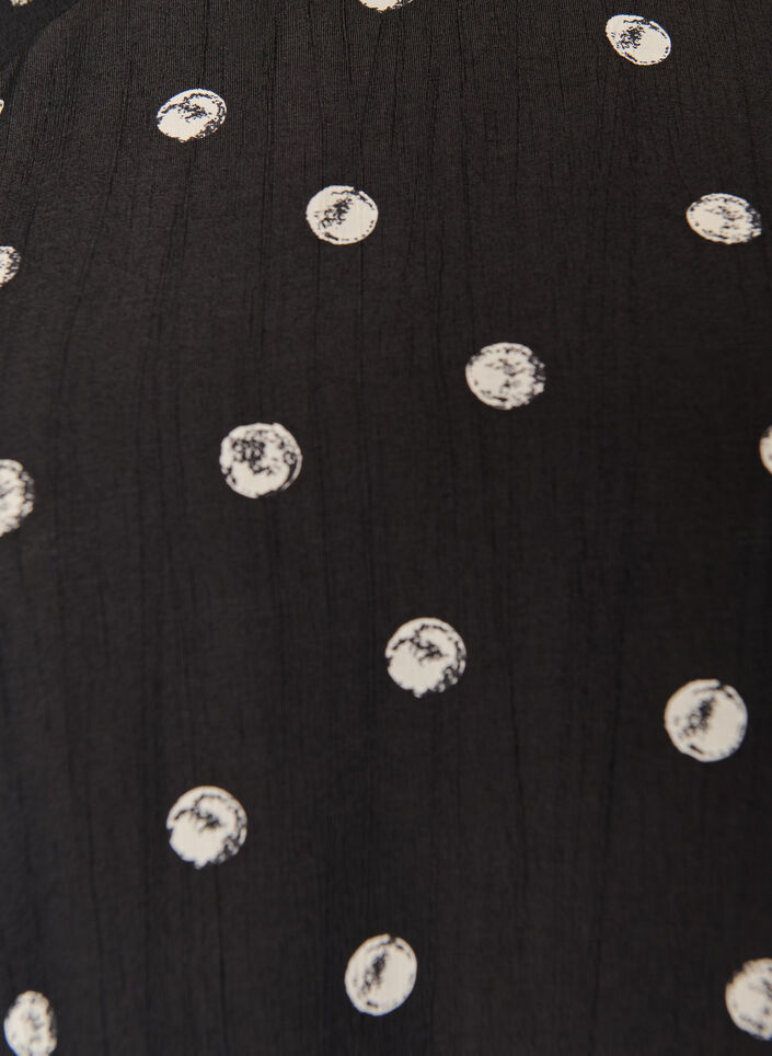 Short viscose dress with balloon sleeves, 9990, Packshot image number 2