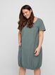 Short-sleeved cotton dress, Green, Model image number 0
