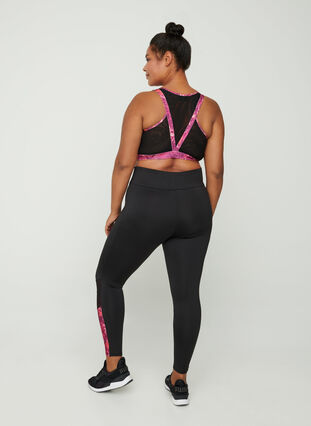 Cropped sports leggings with print, Capsia Print, Model image number 0