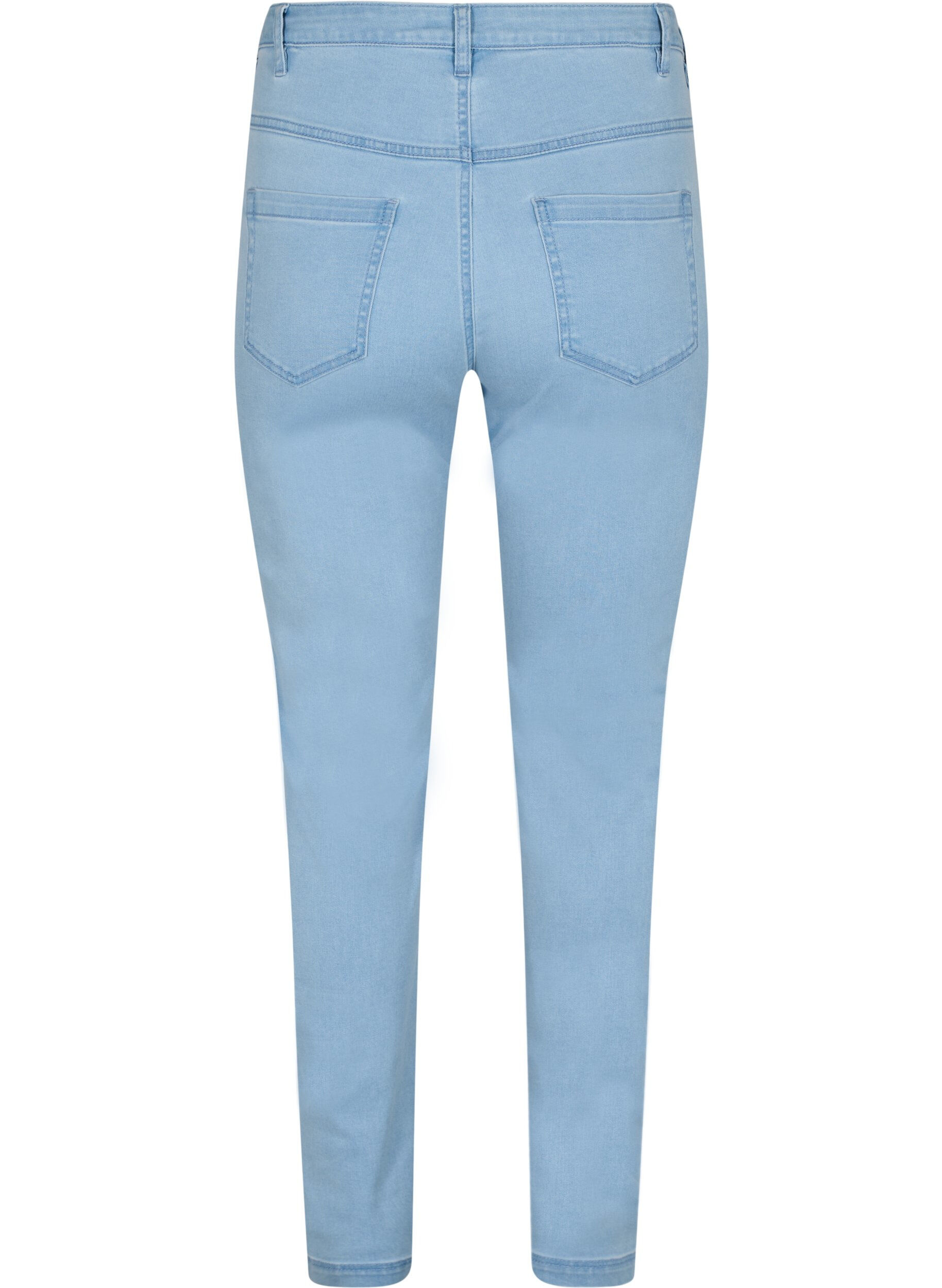 ZizzifashionSlim fit Emily jeans with normal waist, Light Blue, Packshot image number 1