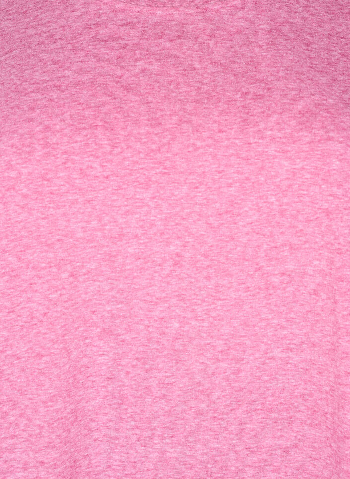 Melange T-shirt with short sleeves, Rose, Packshot image number 2