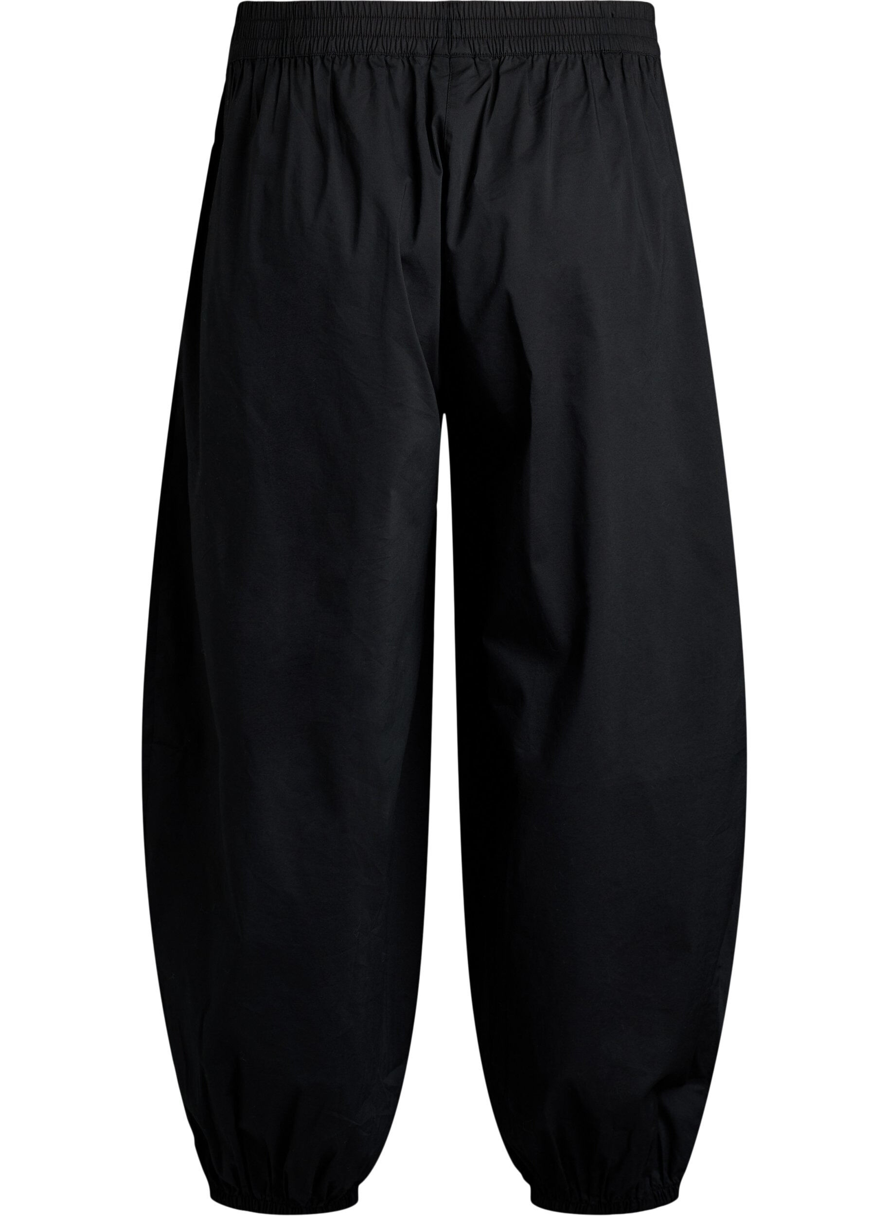 ZizzifashionBalloon trousers with pockets and an elasticated waistband, Black, Packshot image number 1