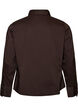 Short shirt with a two-way zip, Brown, Packshot image number 1