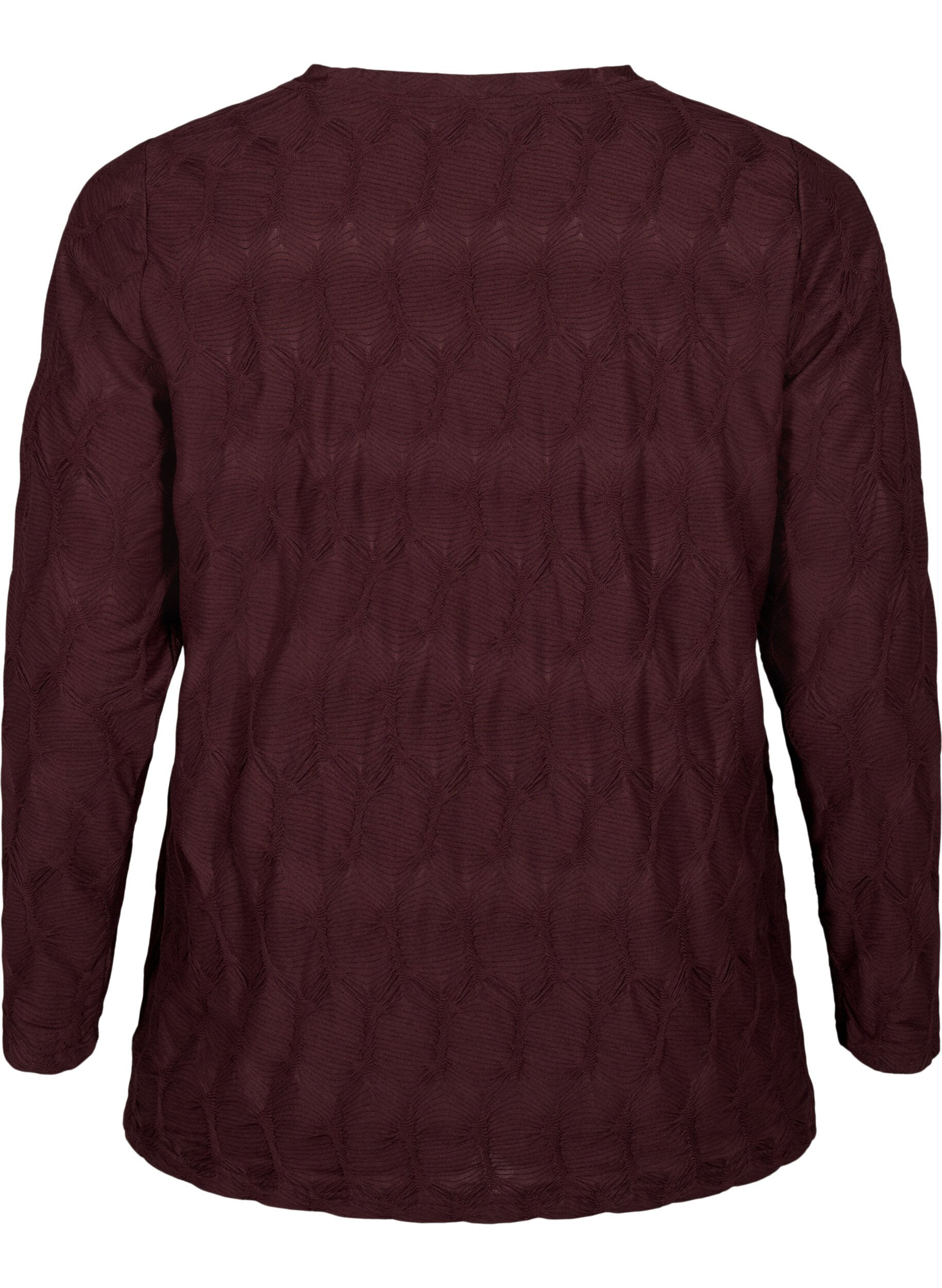 Zizzifashion FLASH - Long sleeve blouse with structure, Fudge, Packshot image number 1