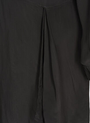 Long-sleeved viscose dress, Black, Packshot image number 3