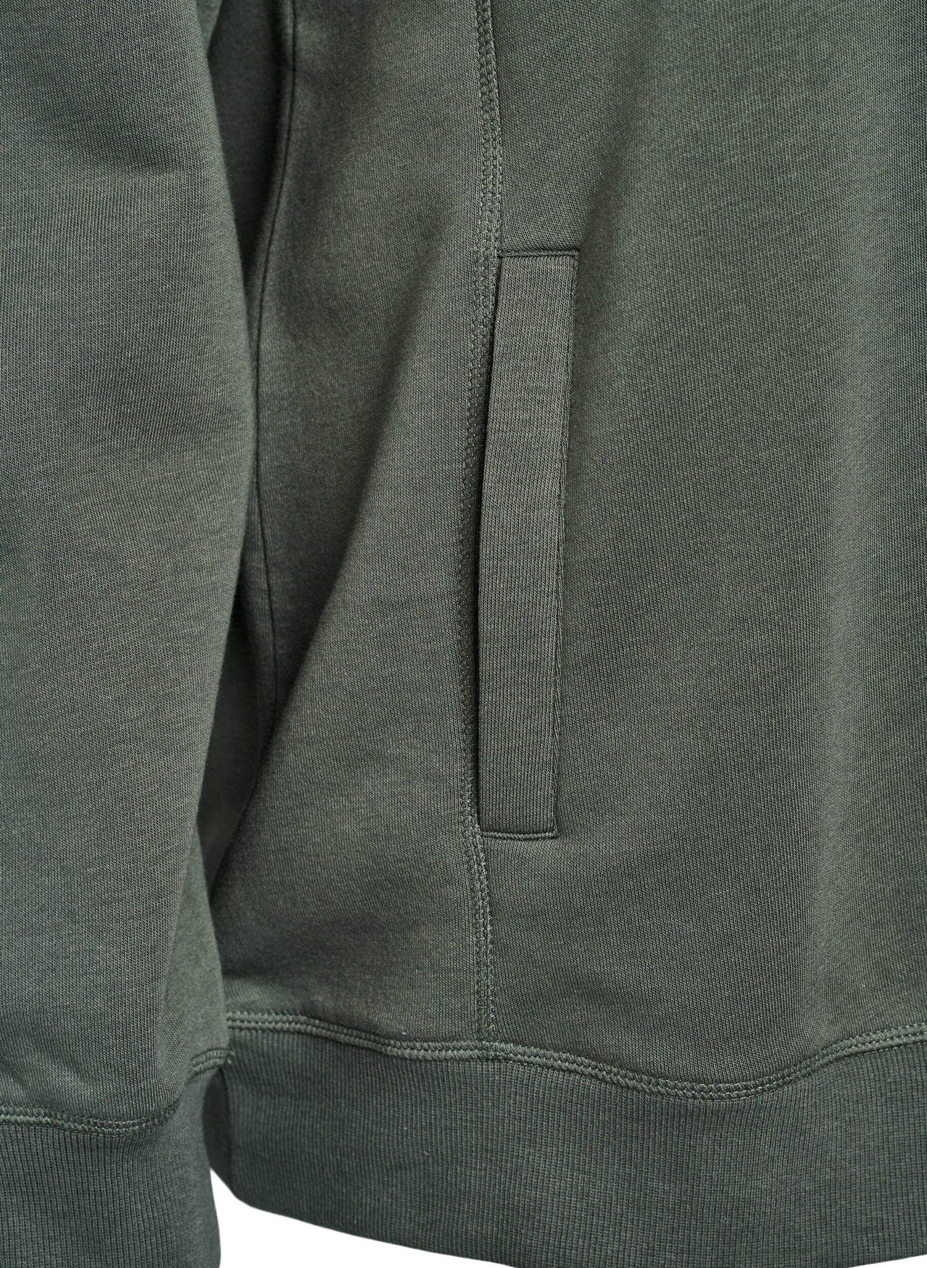 Zizzifashion FLASH - Sweatshirt with high collar and pockets, Green, Packshot image number 3