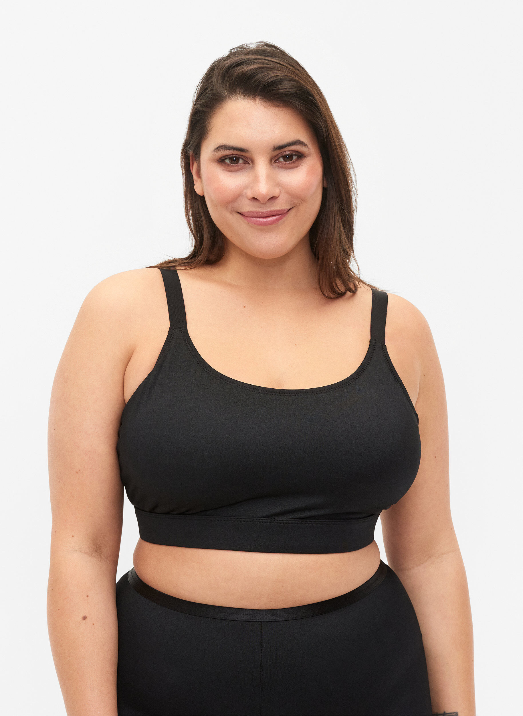 Zizzifashion Bikini top with removable inserts, Black, Model image number 0