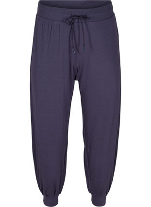 Loose trousers in ribbed fabric, Odysses Gray, Packshot image number 0