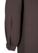 Long-sleeved dress with ruffle detail, Chocolate Martini, Packshot image number 3