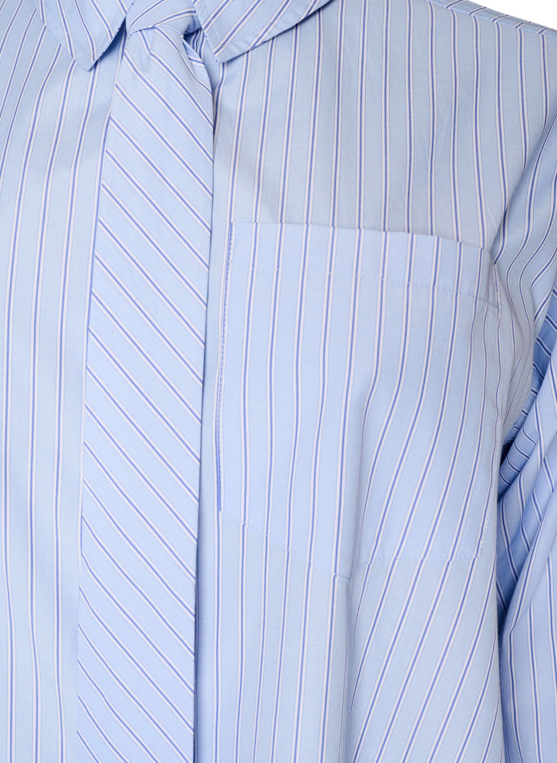 ZizzifashionLoose shirt with tie, Light Blue, Packshot image number 2
