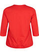 Cotton top with 3/4 sleeves, Fiery Red, Packshot image number 1