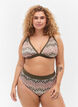 Patterned bikini tai bottoms with a high waist, Beech AOP, Model image number 0