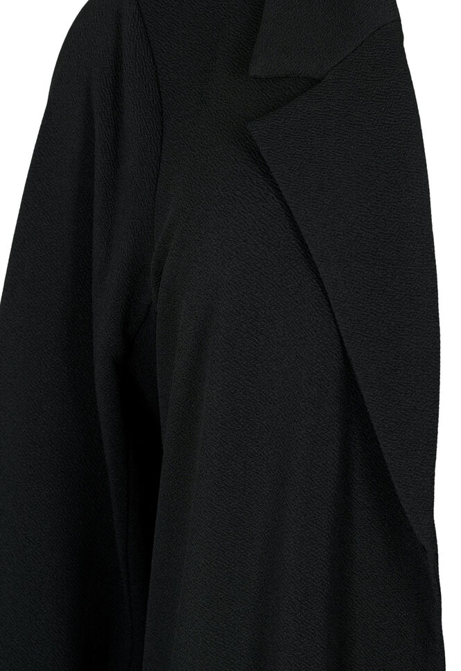 Long blazer with pockets, Black, Packshot image number 2