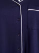 Cotton pyjama shirt with chest pocket, Blue, Packshot image number 2