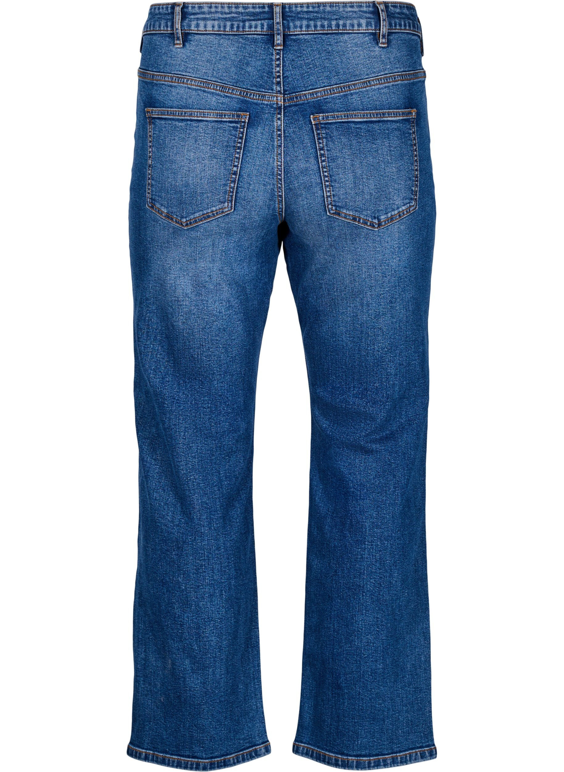 Zizzifashion High-waisted Gemma jeans with a regular fit, Blue, Packshot image number 1