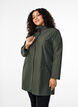 Rain jacket with pockets and hood, Green, Model image number 0