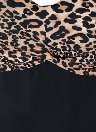 Swimsuit with underwire and leopard print, Black Leo, Packshot image number 2
