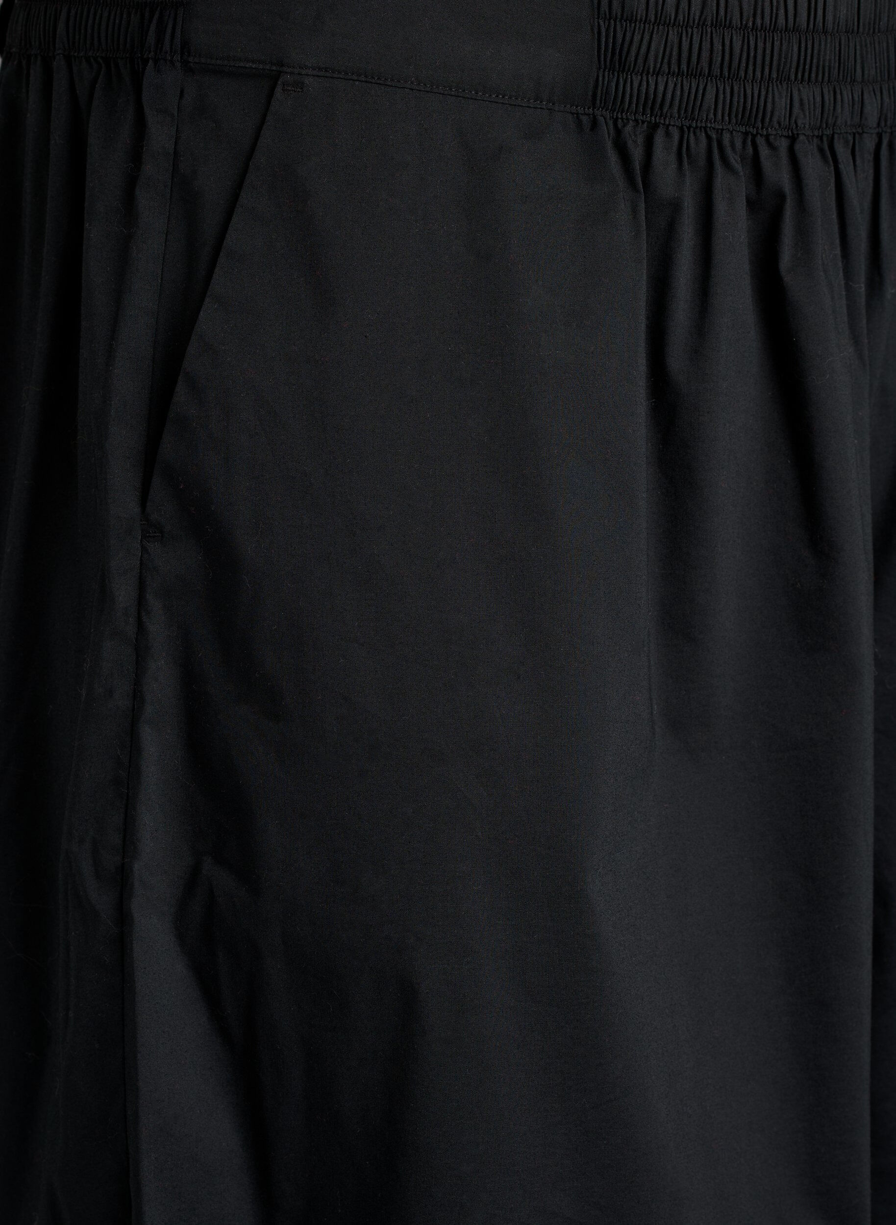 Zizzifashion Balloon trousers with pockets and an elasticated waistband, Black, Packshot image number 2
