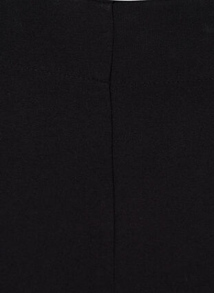 Plain, viscose blend leggings, Black, Packshot image number 3