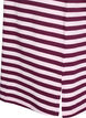 Long night t-shirt in organic cotton with stripes, Red, Packshot image number 3