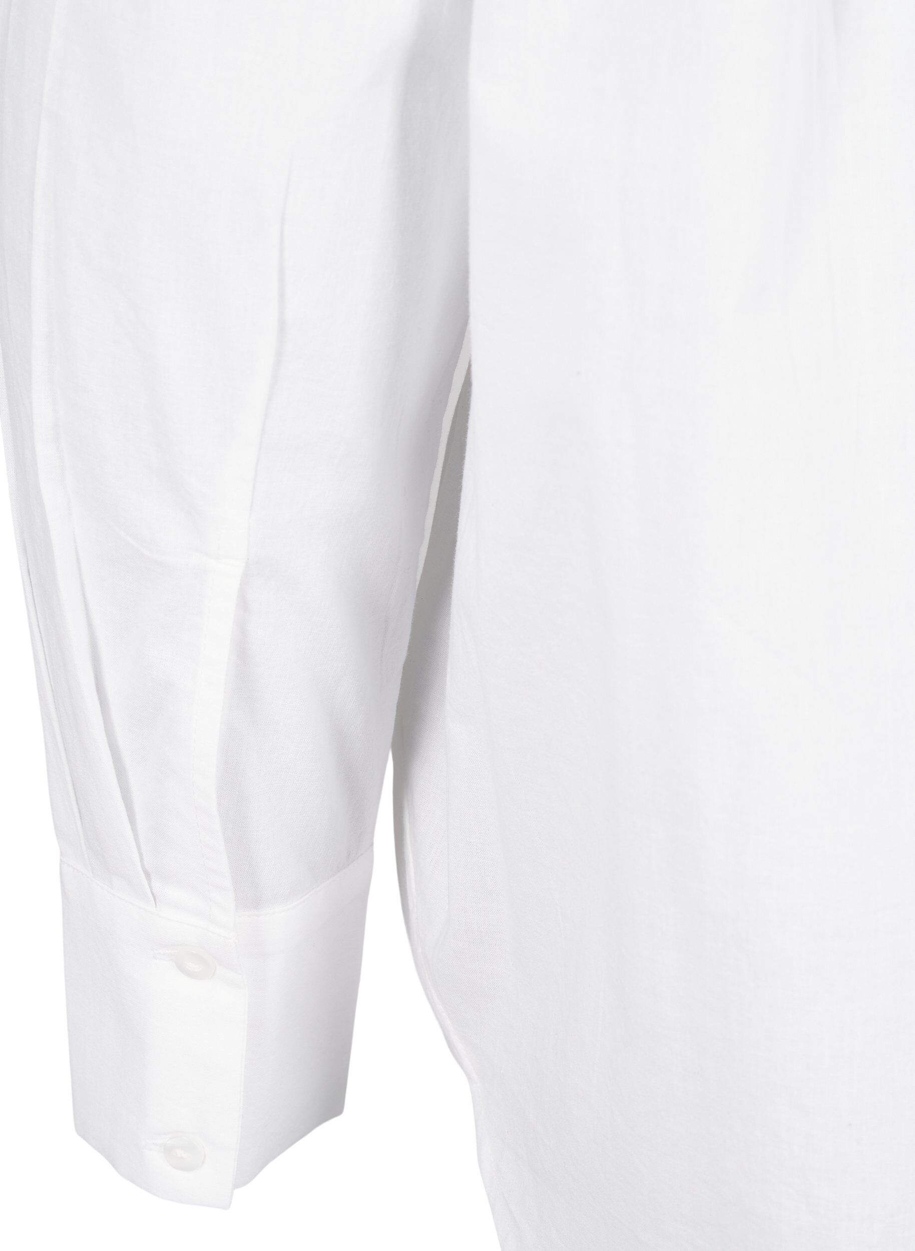 Zizzifashion Classic shirt with embroidered hearts, Bright Wh.W. Blue H., Packshot image number 4