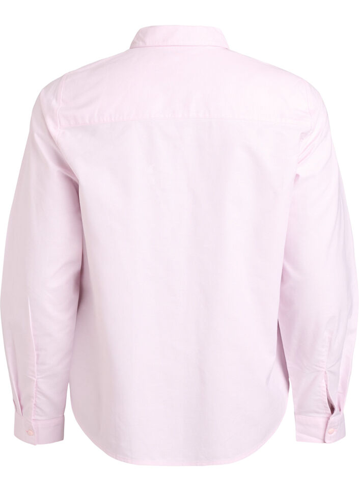Long-sleeved cotton shirt, Pink, Packshot image number 1