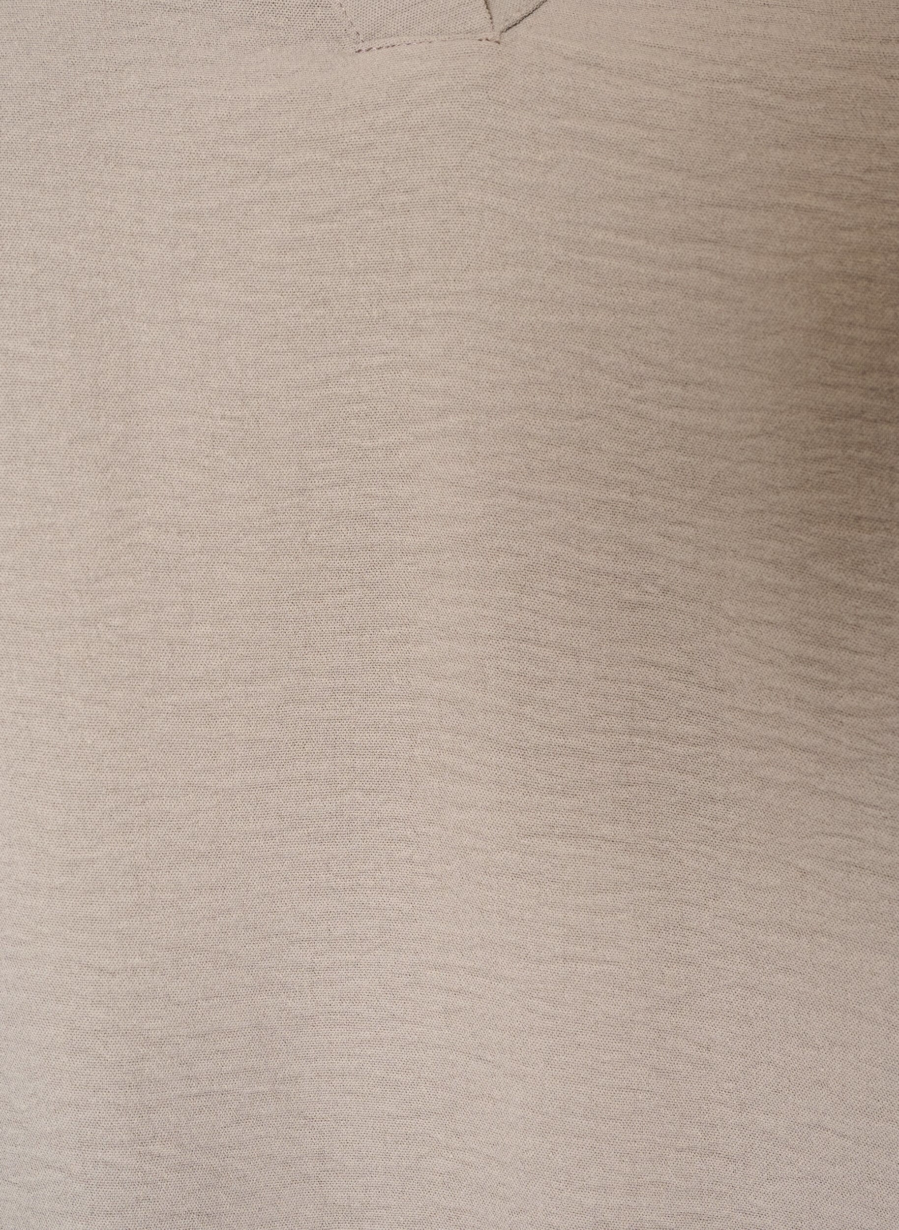 ZizzifashionBalloon silhouette blouse with V-neck, Beige, Packshot image number 2