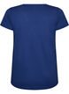 Cotton T-shirt with front print and V-neck, 1447, Packshot image number 1