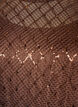 Short sequin dress with a diamond pattern, Brown, Packshot image number 2