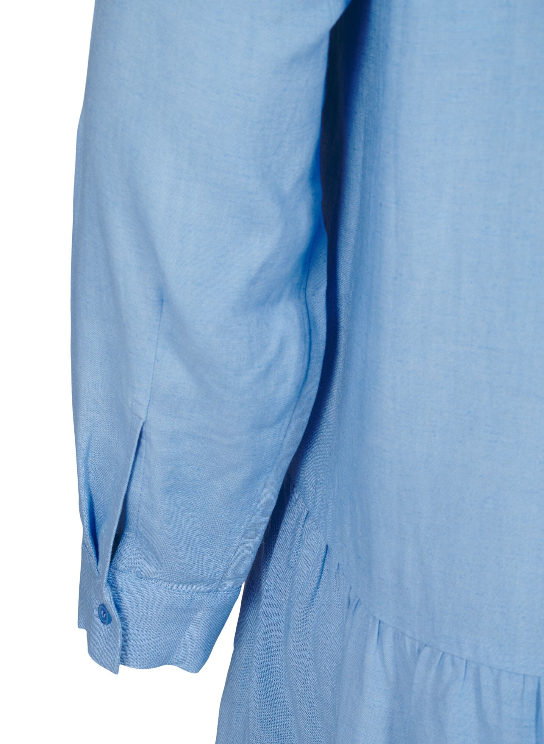 Zizzifashion Tunic with V-neckline and gathered details, Light Blue, Packshot image number 3