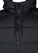 Long vest with hood and pockets, Black, Packshot image number 2