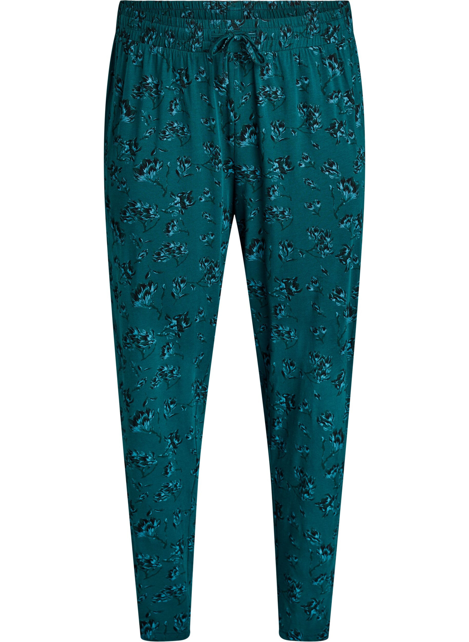 Cotton pyjamas pants with print