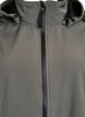 Short softshell jacket with detachable hood, Dark Grey, Packshot image number 2