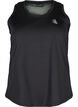 Sports top with racer back and mesh, Black, Packshot image number 0