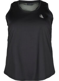 Sports top with racer back and mesh