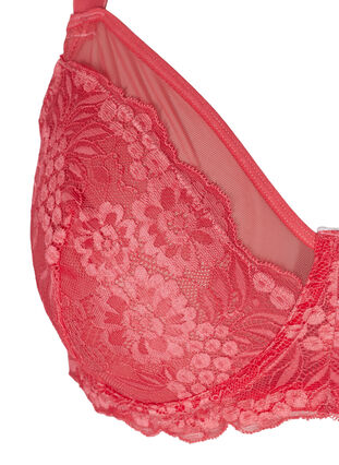 Figa underwired bra with lace back, Garnet Rose, Packshot image number 2