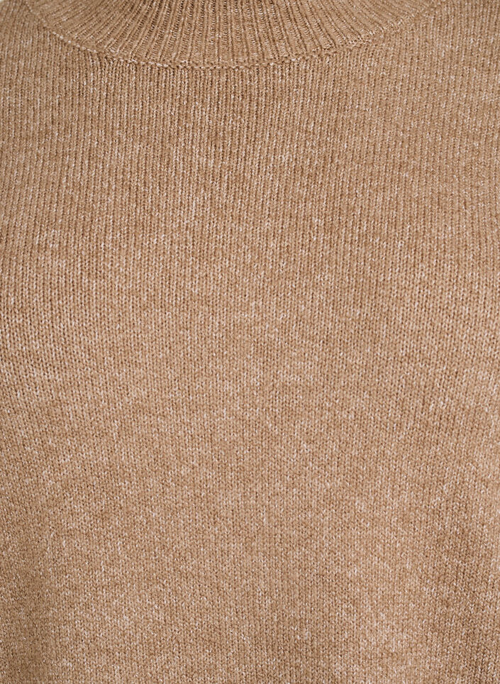Jumper with decorative stitching, Brown, Packshot image number 2