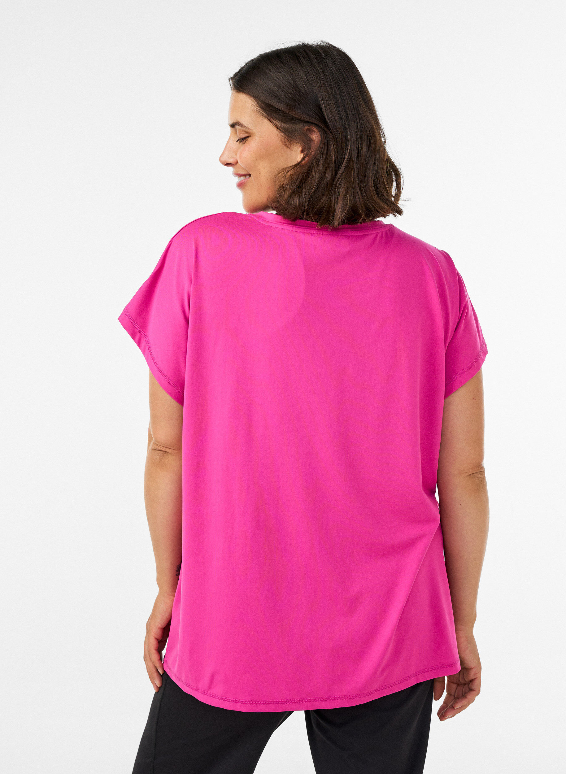 ZizzifashionSolid-coloured training T-shirt, Pink, Model image number 2
