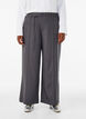Tailored trousers with creases and a tie-belt, Dark Grey, Model image number 2