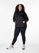 Hooded sweatshirt with quilt, Black, Model image number 3