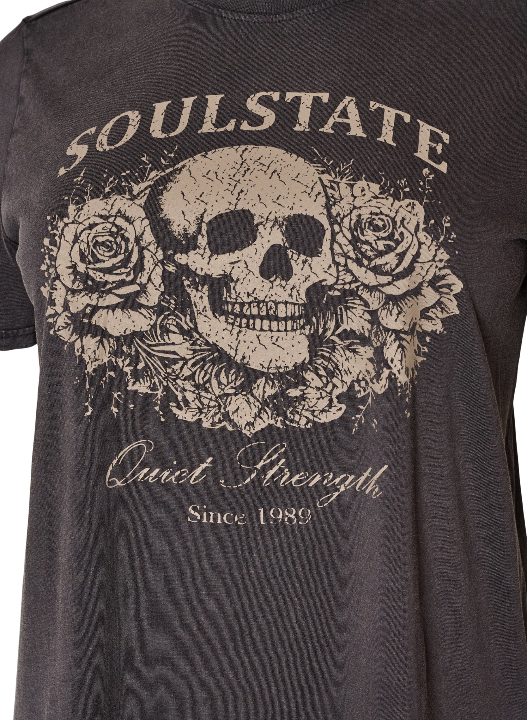 ZizzifashionOrganic cotton graphic T-shirt, Beige, Packshot image number 2