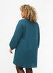 Long-sleeved V-neck dress, Deep Teal, Model image number 1
