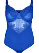 Bodysuit with embroidered details, Blue, Packshot image number 0