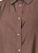 Viscose shirt with golden buttons, Brown, Packshot image number 2