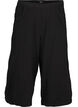 Loose culotte trousers in cotton, Black, Packshot image number 0